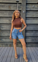 Load image into Gallery viewer, Carla Push Up Shorts - High Waisted -  Light Blue