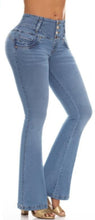 Load image into Gallery viewer, Andre Push Up Jeans - High Waisted - Blue