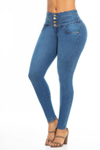 Load image into Gallery viewer, Sara Push Up Jeans - High Waisted - Blue