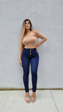Load image into Gallery viewer, Paloma Push Up Jeans - High Waisted - Dark Blue