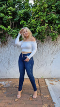 Load image into Gallery viewer, Paola Push Up Jeans - Mid Rise - Dark Blue