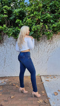 Load image into Gallery viewer, Paola Push Up Jeans - Mid Rise - Dark Blue