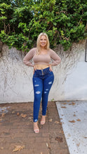 Load image into Gallery viewer, Belinda Push Up Jeans - High Waisted - Dark Blue