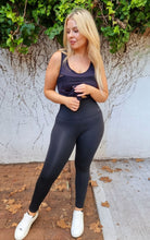 Load image into Gallery viewer, High Waisted -  Full Compression Leggings - Black Matte + Top