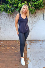 Load image into Gallery viewer, High Waisted -  Full Compression Leggings - Black Matte + Top