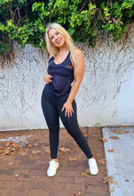 Load image into Gallery viewer, High Waisted -  Full Compression Leggings - Black Matte + Top