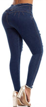 Load image into Gallery viewer, Belinda Push Up Jeans - High Waisted - Dark Blue