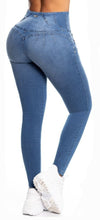 Load image into Gallery viewer, Amber Push Up Jeans - High Waisted - Blue