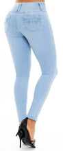 Load image into Gallery viewer, Ashley Push Up Jeans - Mid Rise - Light Blue