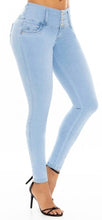 Load image into Gallery viewer, Ashley Push Up Jeans - Mid Rise - Light Blue