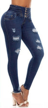 Load image into Gallery viewer, Belinda Push Up Jeans - High Waisted - Dark Blue