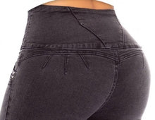 Load image into Gallery viewer, kris Push Up Jeans - High Waisted - Dark Grey