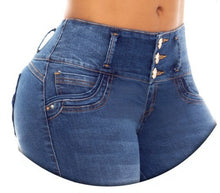 Load image into Gallery viewer, Nicol Push Up Jeans - Mid Rise - Blue Faded