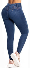 Load image into Gallery viewer, Luana Push Up Jeans - High Waisted - Blue