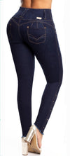Load image into Gallery viewer, Juliana Push Up Jeans - High Waisted - Dark Blue