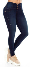 Load image into Gallery viewer, Paola Push Up Jeans - Mid Rise - Dark Blue
