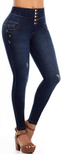 Load image into Gallery viewer, Karol Push Up Jeans - High Waisted - Dark Blue