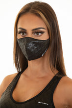 Load image into Gallery viewer, Body Shaping Leggings - Black Texture - Sports Top and face mask