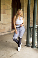 Load image into Gallery viewer, Body Shaping Leggings - White and Black + Sports Bra