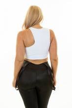 Load image into Gallery viewer, Leather Look Overall - Body Shaping Legging