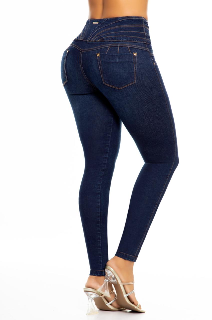 Sami Push Up Jeans - High Waisted - Dark Blue