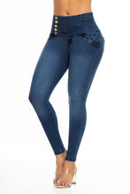 Load image into Gallery viewer, Felipa Push Up Jeans - High Waisted - Blue
