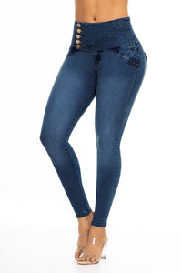 Felipa Push Up Jeans - High Waisted - Blue