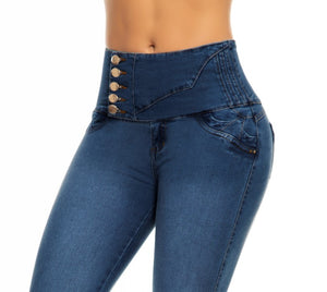 Felipa Push Up Jeans - High Waisted - Blue