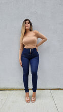 Load image into Gallery viewer, Paloma Push Up Jeans - High Waisted - Dark Blue

