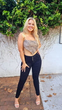 Load image into Gallery viewer, Gina Push Up Jeans - High Waisted - Black Texture

