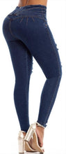 Load image into Gallery viewer, Belinda Push Up Jeans - High Waisted - Dark Blue
