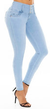 Load image into Gallery viewer, Ashley Push Up Jeans - Mid Rise - Light Blue

