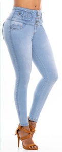 Luisa  Push Up jeans - High waisted - Light Blue