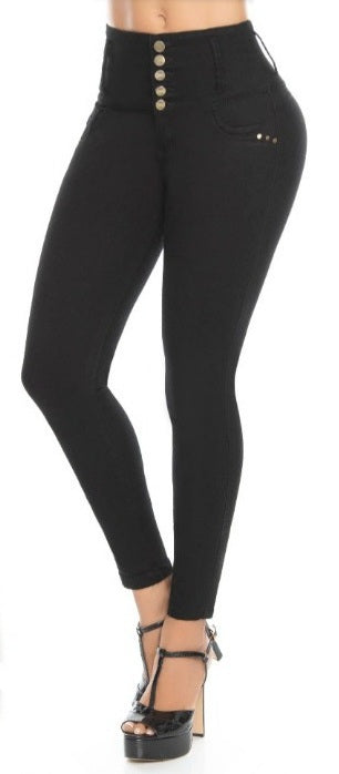 Michell Push Up Jeans - High Waisted - Black