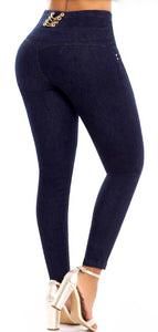 Paloma Push Up Jeans - High Waisted - Dark Blue