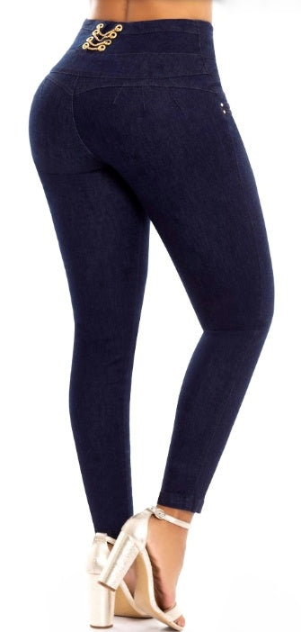 Paloma Push Up Jeans - High Waisted - Dark Blue