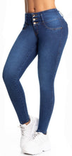 Load image into Gallery viewer, Tania Push Up Jeans - Mid Rise - Blue
