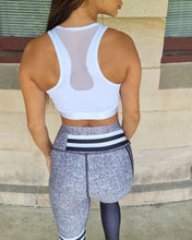 Load image into Gallery viewer, Body Shaping Leggings - White and Black + Sports Bra
