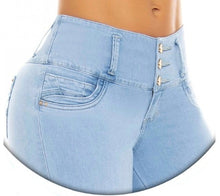 Load image into Gallery viewer, Ashley Push Up Jeans - Mid Rise - Light Blue
