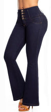 Load image into Gallery viewer, Kate Push Up Jeans - High Waisted - Dark Blue
