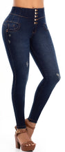 Load image into Gallery viewer, Karol Push Up Jeans - High Waisted - Dark Blue
