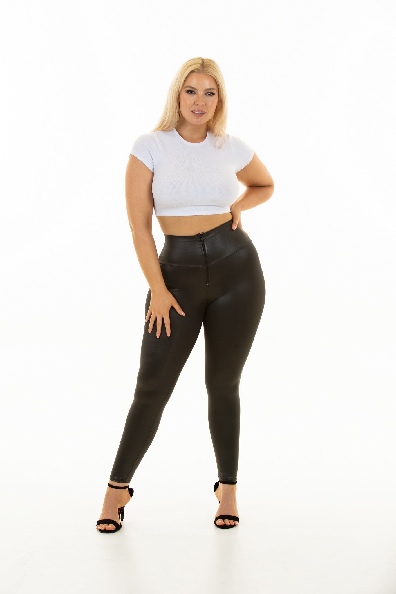 Tummy shaping leggings top