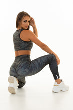 Load image into Gallery viewer, High Waisted - Body Shaping Leggings Camo + Sports Bra
