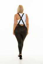 Load image into Gallery viewer, Leather Look Overall - Body Shaping Legging
