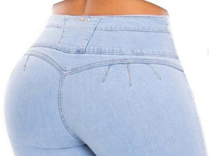 Salome Push Up Jeans - High Waisted-  Light Blue