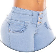 Load image into Gallery viewer, Salome Push Up Jeans - High Waisted-  Light Blue
